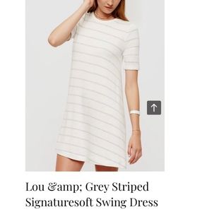 Lou & Grey Striped Signaturesoft Swing Dress